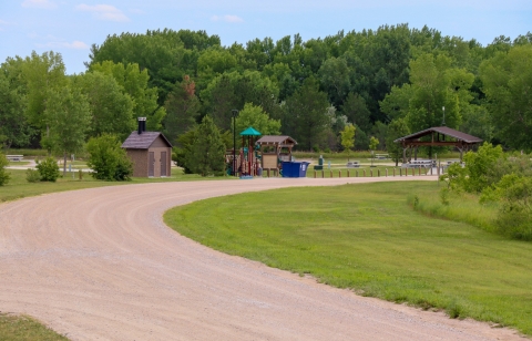 Entrance Road at Davis Creek