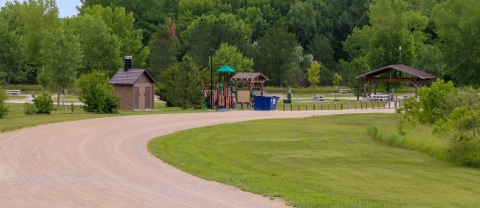 Entrance Road at Davis Creek